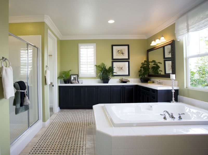 Spacious Master Bath Layouts